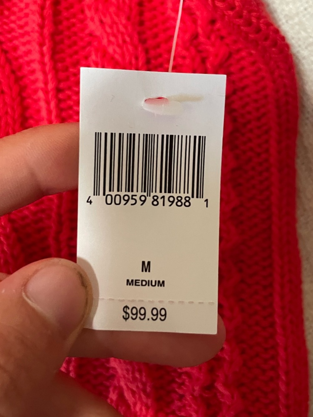NWT Disney Spirit Jersey Cable Knit Cotton Sweater M Oversized Fit - Picture 4 of 12